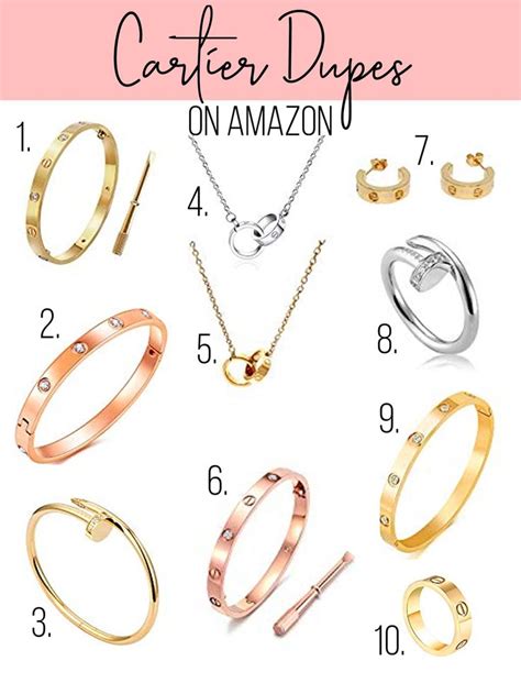 amazon cartier dupe ring|cartier love earrings dupe amazon.